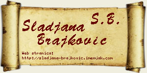 Slađana Brajković vizit kartica